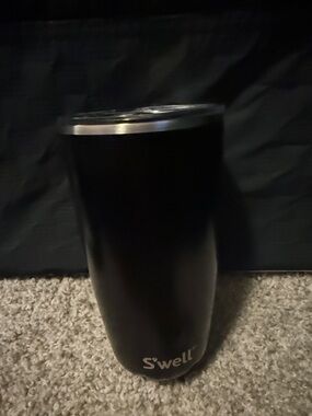 S'well Black & Silver Travel Tumbler